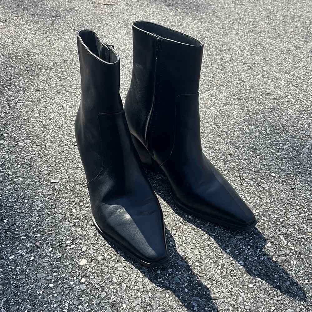 Sleek Black Ankle Boots